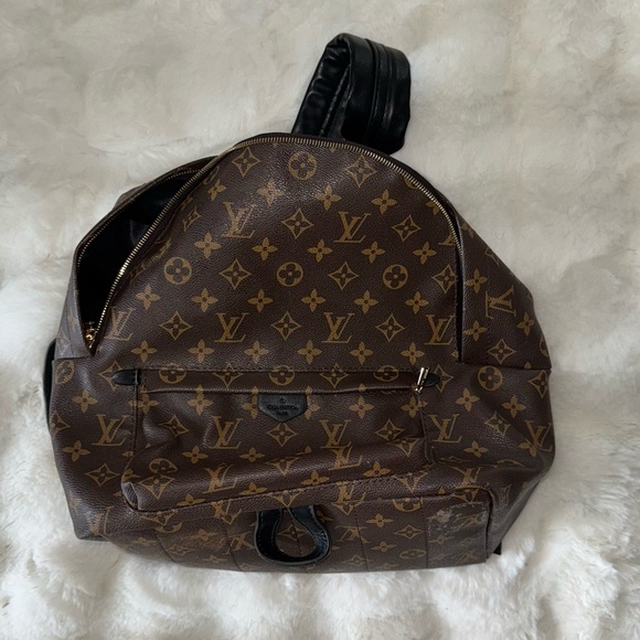 Louis Vuitton Brown Monogram Canvas Tote with Black Straps - Picture 2 of 10